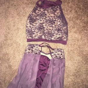 Competition Dance Lavender Two Piece Set